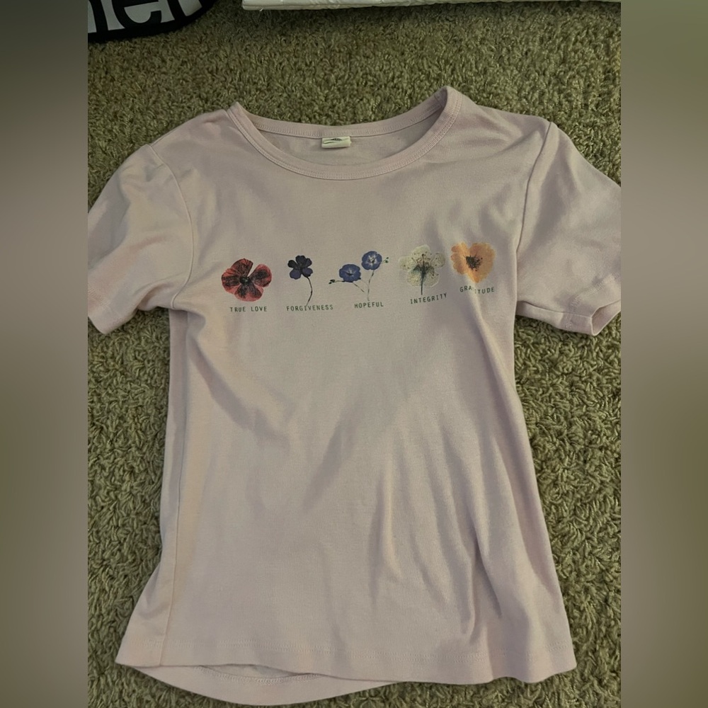 urban outfitters pink floral t shirt